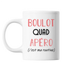 Mug Quad C'est ma Routine Blanc - Planetee