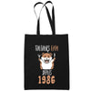 Sac Tote Bag Anniversaire 1986Toujours Faim Noir - Planetee