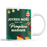 Tasse Noël Pompière femme Vert - Planetee