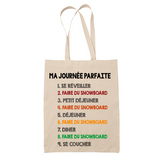 Tote Bag Snowboard Journée Parfaite - Planetee