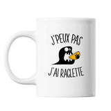Mug raclette j'peux pas Blanc - Planetee