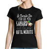 T-shirt Femme Canard | Je travaille dur - Planetee