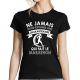 T-shirt femme marathon quarantenaire - Planetee