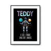 Affiche Prénom Teddy Univers - Planetee