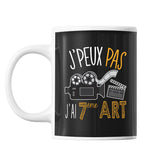 Mug 7ème art j'peux pas Noir - Planetee