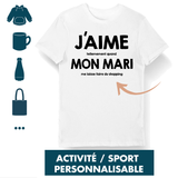 Cadeau J'aime mon Mari Activité / Sport Personnalisable - Planetee