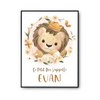 Affiche Evan bébé Lion Roi - Planetee