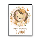 Affiche Evan bébé Lion Roi - Planetee