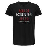 T-shirt homme Boire du Café C'est ma Routine - Planetee