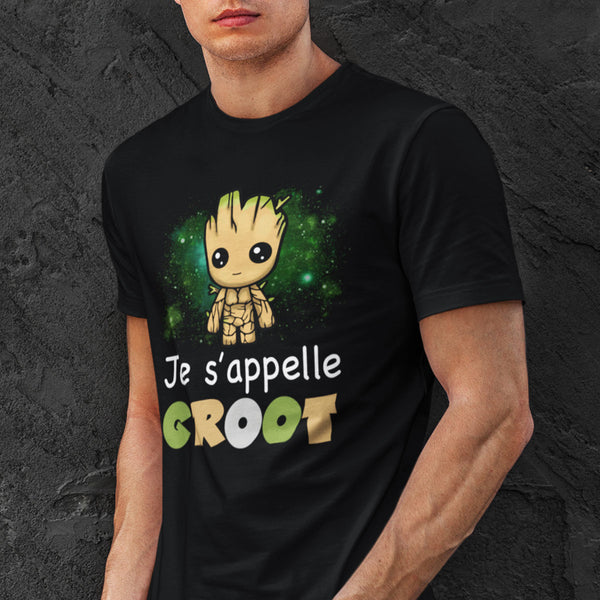 T-shirt homme Je s'appelle Groot - Planetee