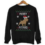 Pull Moche de Noël - Noël Chien Pitbull - Planetee