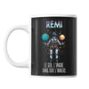 Mug Prénom Rémi Univers - Planetee