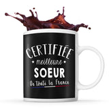 Mug noir Certifiée Soeur - Planetee