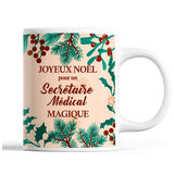 Tasse Noël Secrétaire Médical homme Beige - Planetee