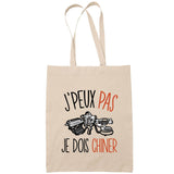 Sac Tote Bag J'peux pas Échecs beige - Planetee