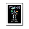 Affiche Prénom Yoann Univers - Planetee