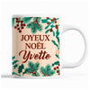 Tasse Noël Yvette Beige - Planetee