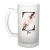 Chope de bière Zoé Lettre Fleur - Planetee