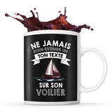 Mug personnalisable voilier Prénom Métier Age tasse pour Navigateur - Planetee