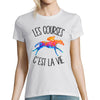 T-shirt femme courses hippiques c'est la vie - Planetee