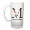 Chope de bière Marie-Madeleine Lettre Fleur - Planetee