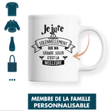 Mug Jure Solennellement Membre Famille Personnalisable - Planetee