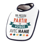 Bavoir bébé Ma mission Voyage avec Mamie - Planetee