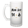 Chope de bière anniversaire 55 ans Humour - Planetee