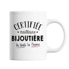 Mug Femme Bijoutière Meilleure de France | Tasse Blanc métier - Planetee
