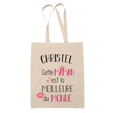 Tote Bag Christel Meilleure Maman - Planetee