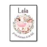 Affiche Lola Amour et Biberon de Lait Vache - Planetee