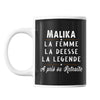 Mug prénom Malika cadeau départ retraite - Planetee