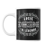 Mug Prénom Lucie La Déesse La Légende - Planetee