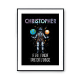 Affiche Prénom Christopher Univers - Planetee