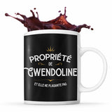 Mug Propriété de Gwendoline - Planetee