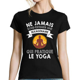 T-shirt femme yoga sexagénaire - Planetee
