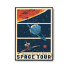 Affiche Vintage Astronomie Space Tour - Planetee