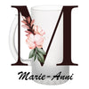 Chope de bière Marie-Annick Lettre Fleur - Planetee
