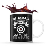 Mug personnalisable Tir à l'arc Prénom Métier Age tasse pour Archer - Planetee