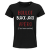 T-shirt femme Black Jack C'est ma Routine - Planetee