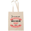 Tote Bag Beige Superwoman Mamy - Planetee