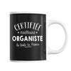 Mug Femme Organiste Meilleure de France | Tasse Noire métier - Planetee