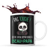Mug noir Pas Touche Panda Beau-Papa - Planetee