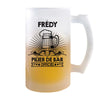 Chope de bière Frédy Prénom Pilier de Bar - Planetee