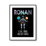 Affiche Prénom Ronan Univers - Planetee