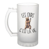 Chope de bière Ours c'est la vie - Planetee