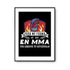 Affiche MMA Légende Combattant - Planetee