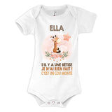 Body bébé Ella Cou Monté Girafe - Planetee