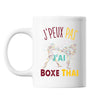 Mug Boxe thai muay-thaï j'peux pas Blanc - Planetee