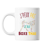 Mug Boxe thai muay-thaï j'peux pas Blanc - Planetee